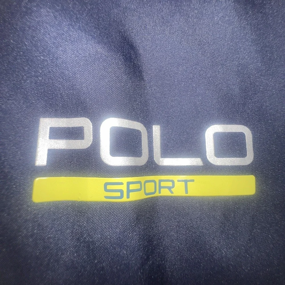 Polo Ralph‎ Lauren Sport Jacket Mens L Blue Windbreaker Full Zip Lightweight
